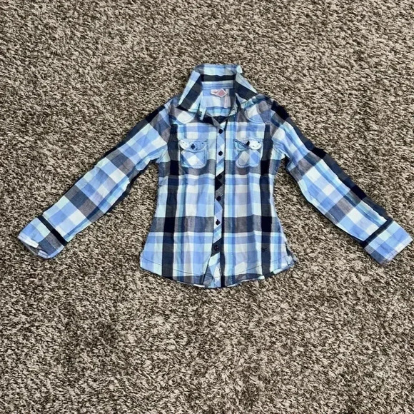 Justice Girls Flannel T-Shirt - Picture 1 of 6